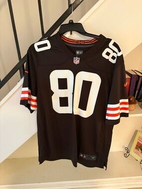 Nike Cleveland Browns Jarvis Landry #80 NFL Jersey XL Brown On Field